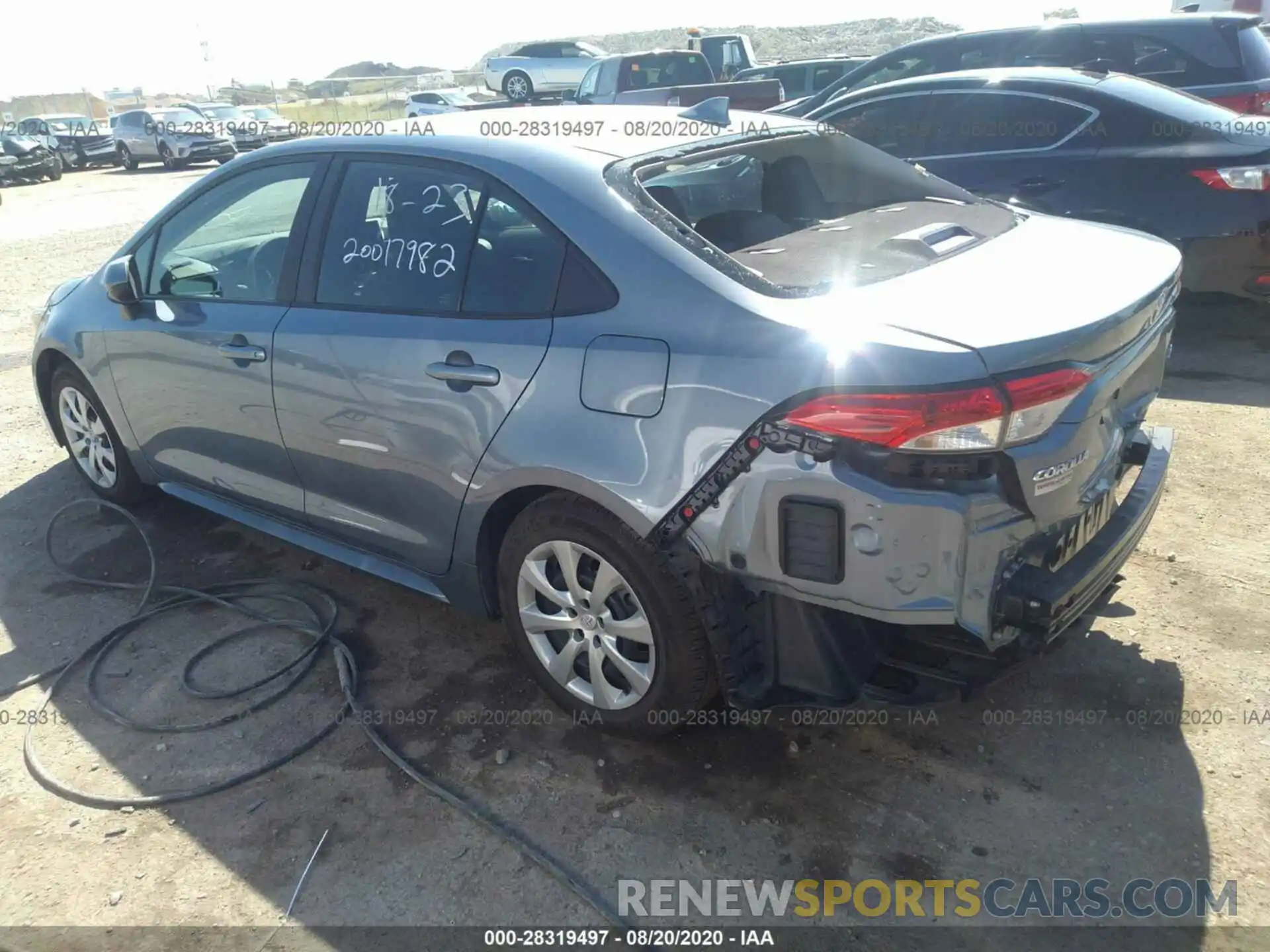 3 Photograph of a damaged car 5YFEPRAE3LP101690 TOYOTA COROLLA 2020