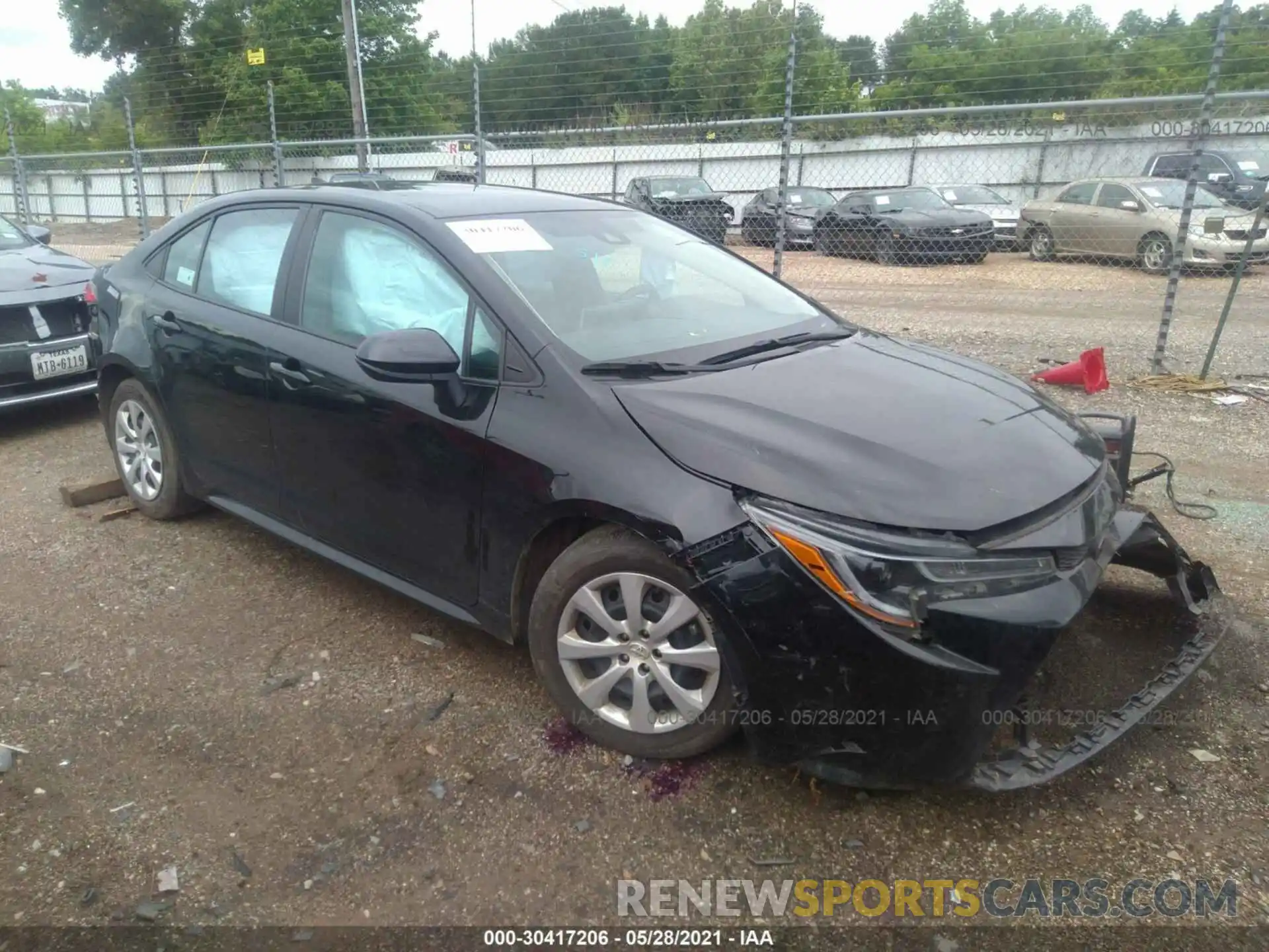 1 Photograph of a damaged car 5YFEPRAE3LP102936 TOYOTA COROLLA 2020