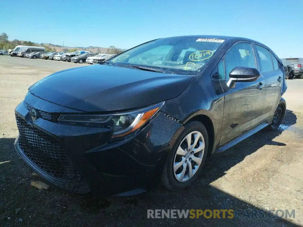 2 Photograph of a damaged car 5YFEPRAE3LP102984 TOYOTA COROLLA 2020