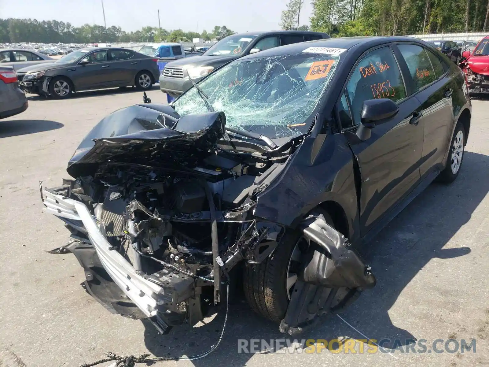 2 Photograph of a damaged car 5YFEPRAE3LP103245 TOYOTA COROLLA 2020