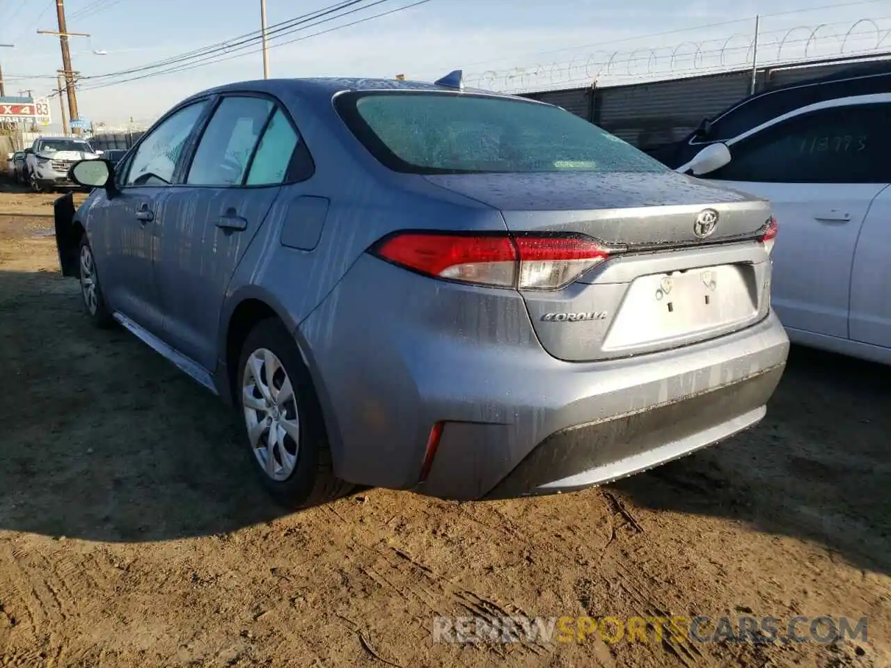 3 Photograph of a damaged car 5YFEPRAE3LP103293 TOYOTA COROLLA 2020