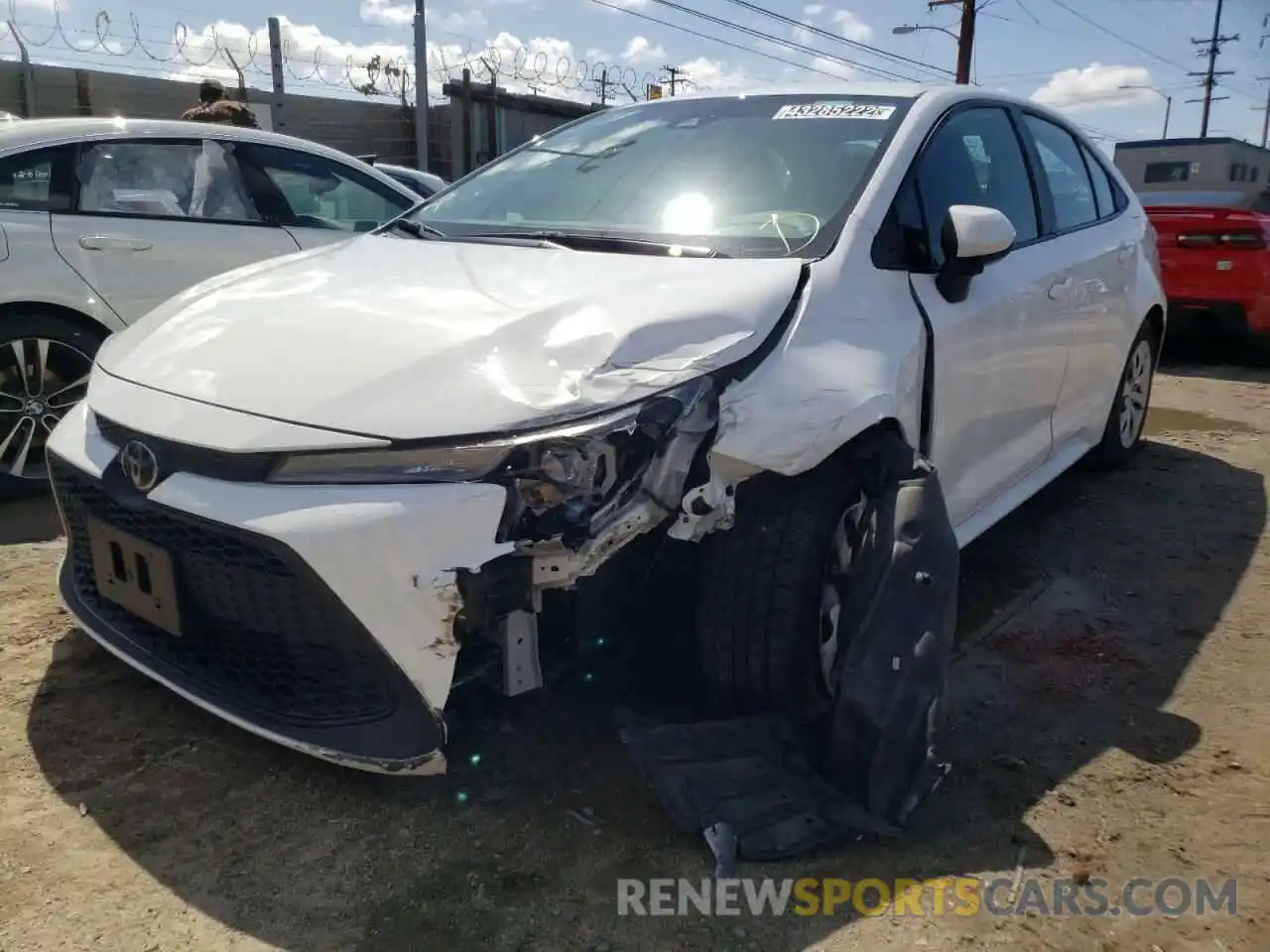 2 Photograph of a damaged car 5YFEPRAE3LP103388 TOYOTA COROLLA 2020