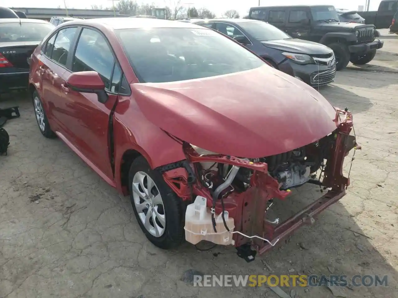 1 Photograph of a damaged car 5YFEPRAE3LP103682 TOYOTA COROLLA 2020