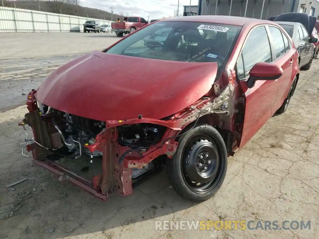 2 Photograph of a damaged car 5YFEPRAE3LP103682 TOYOTA COROLLA 2020