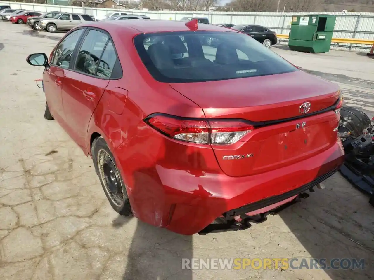 3 Photograph of a damaged car 5YFEPRAE3LP103682 TOYOTA COROLLA 2020