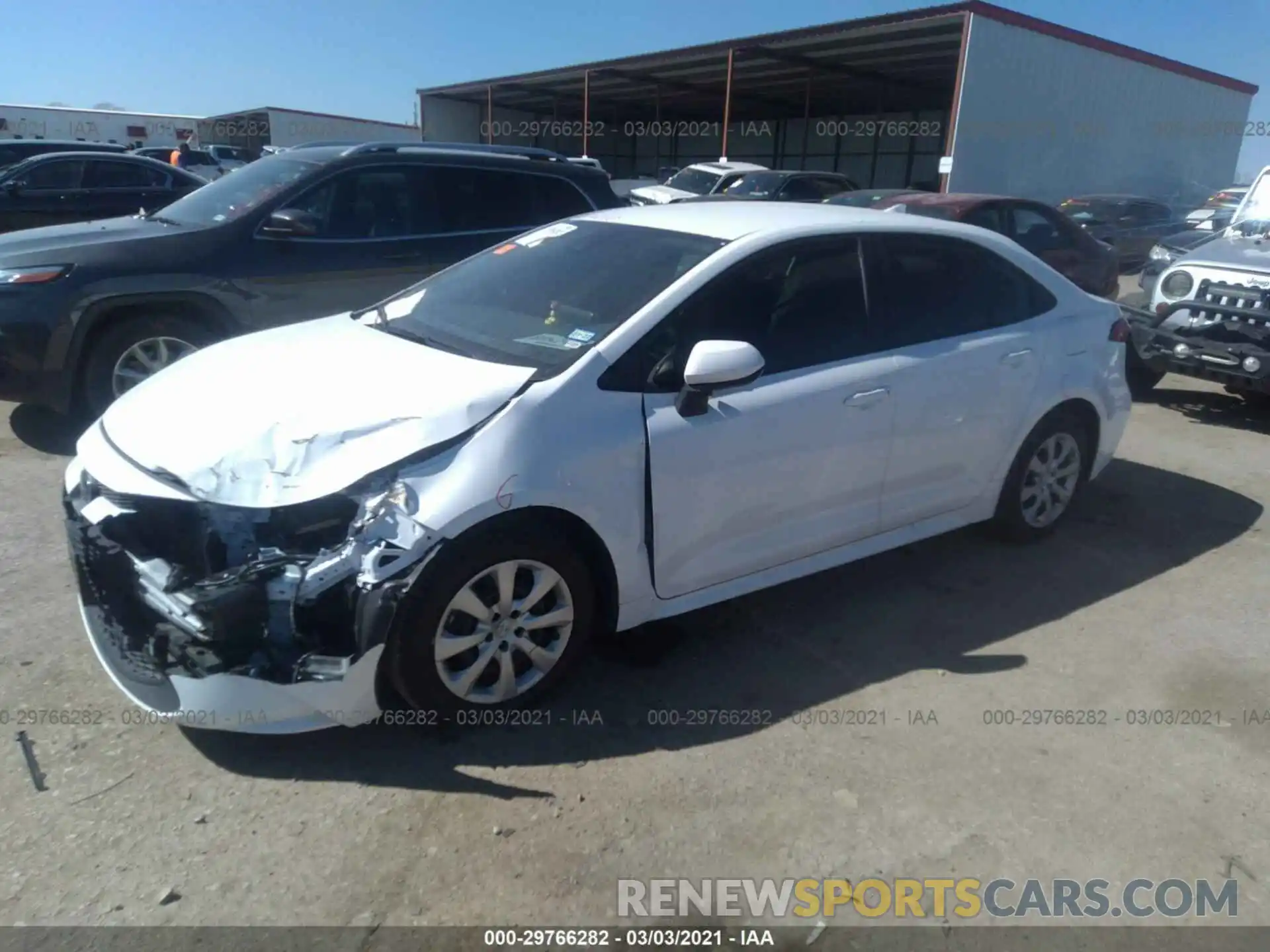 2 Photograph of a damaged car 5YFEPRAE3LP104198 TOYOTA COROLLA 2020