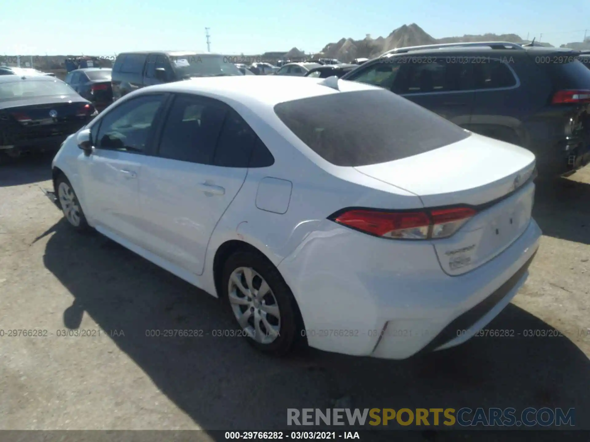 3 Photograph of a damaged car 5YFEPRAE3LP104198 TOYOTA COROLLA 2020