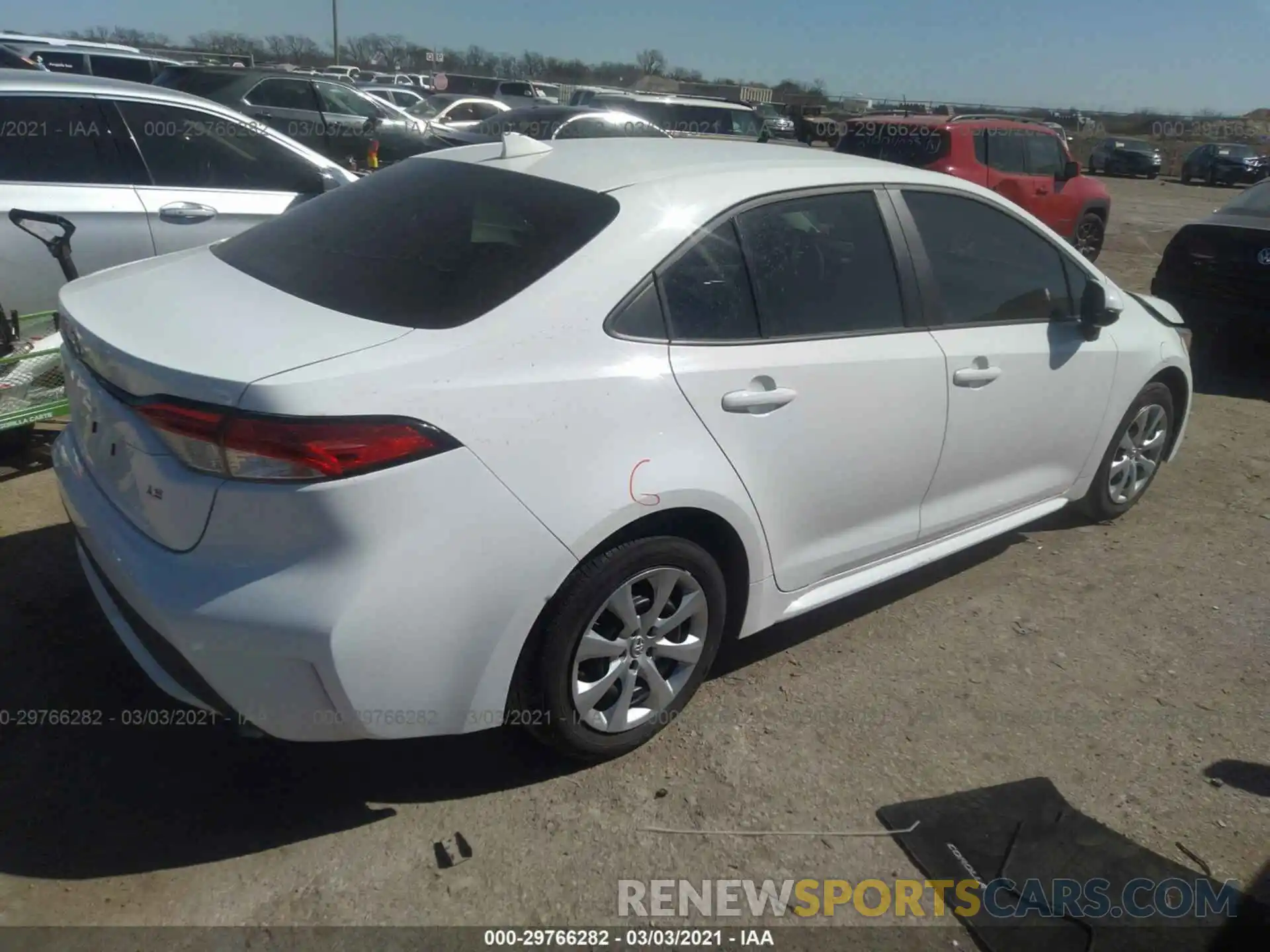 4 Photograph of a damaged car 5YFEPRAE3LP104198 TOYOTA COROLLA 2020