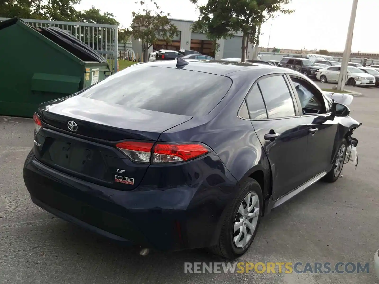 4 Photograph of a damaged car 5YFEPRAE3LP105092 TOYOTA COROLLA 2020