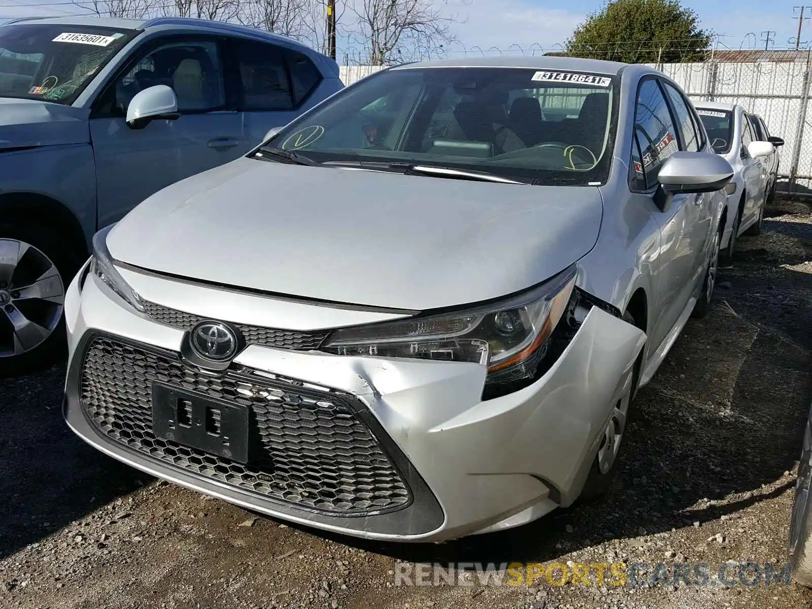 2 Photograph of a damaged car 5YFEPRAE3LP107067 TOYOTA COROLLA 2020