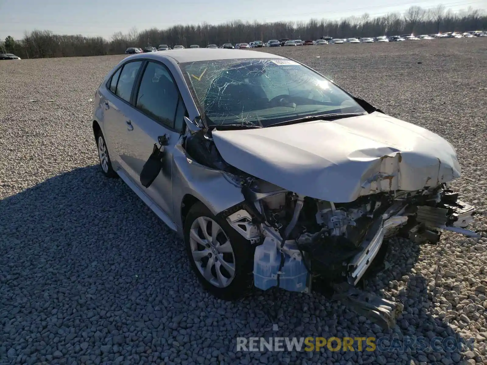 1 Photograph of a damaged car 5YFEPRAE3LP107098 TOYOTA COROLLA 2020