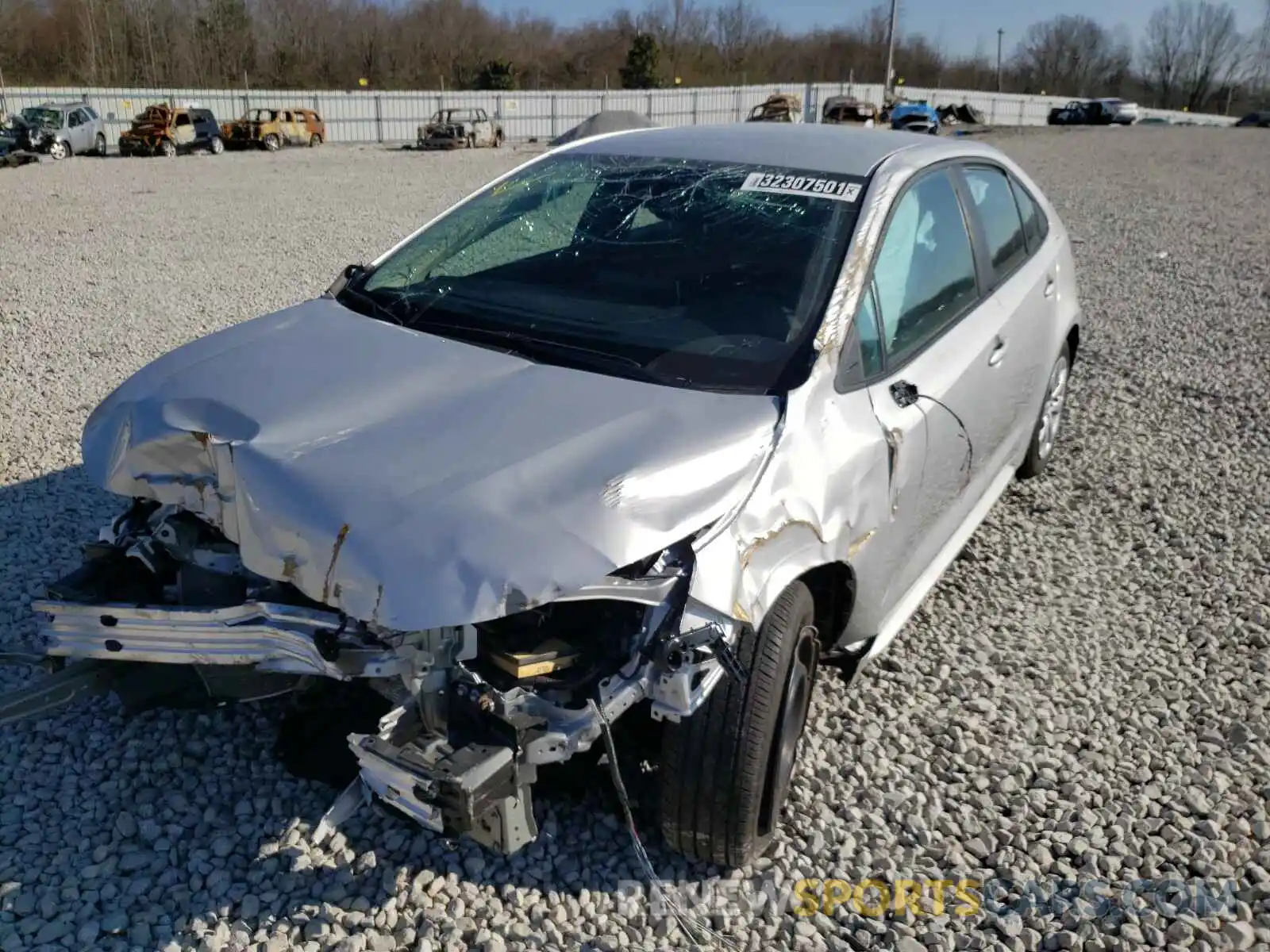 2 Photograph of a damaged car 5YFEPRAE3LP107098 TOYOTA COROLLA 2020