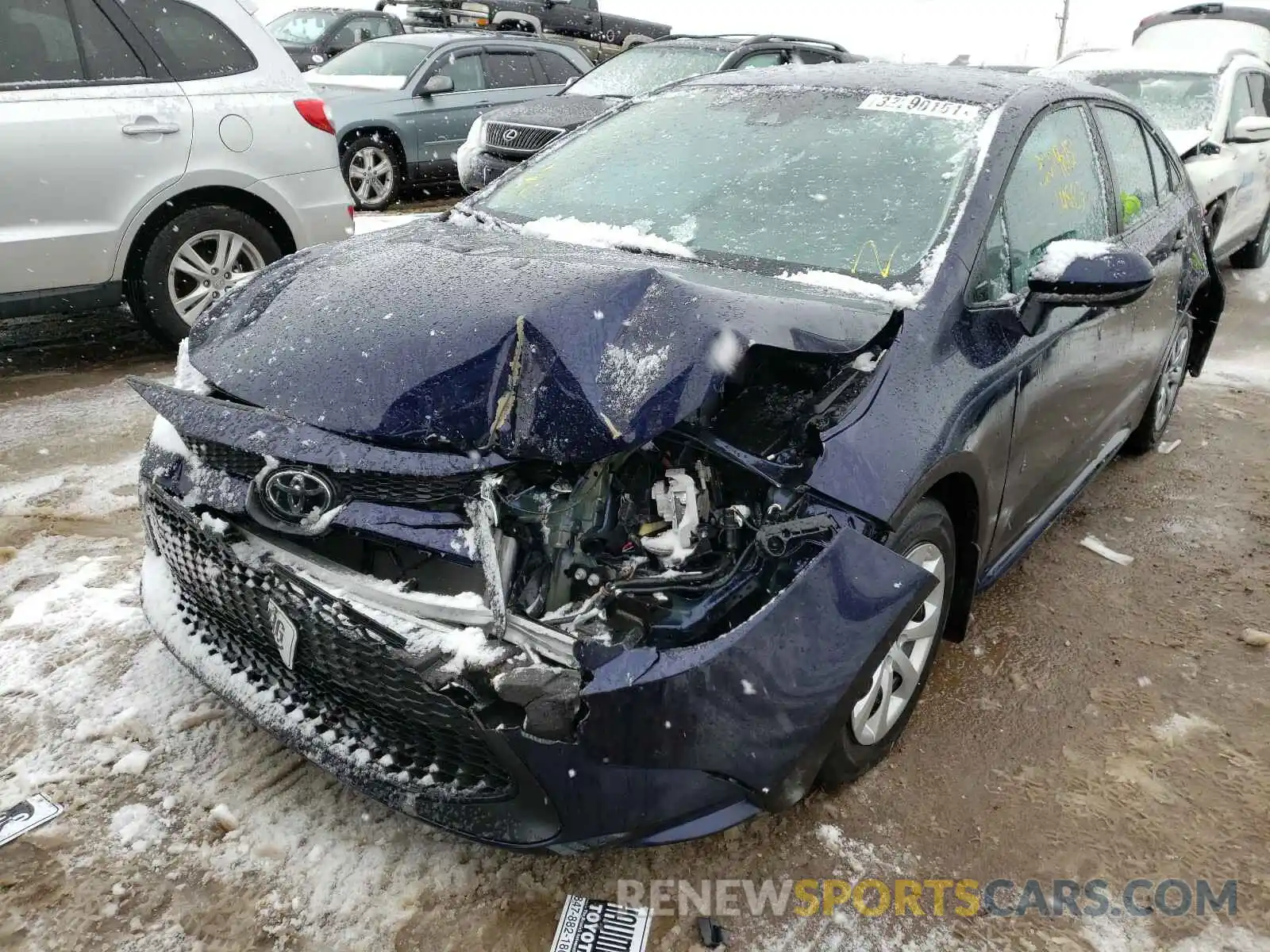 2 Photograph of a damaged car 5YFEPRAE3LP108705 TOYOTA COROLLA 2020