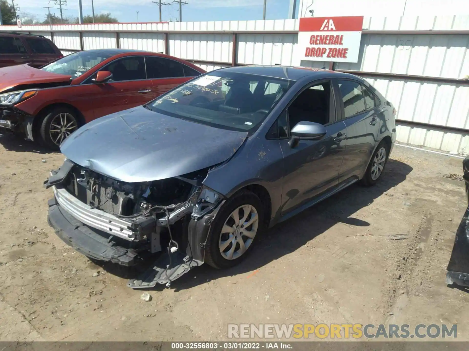 2 Photograph of a damaged car 5YFEPRAE3LP109384 TOYOTA COROLLA 2020