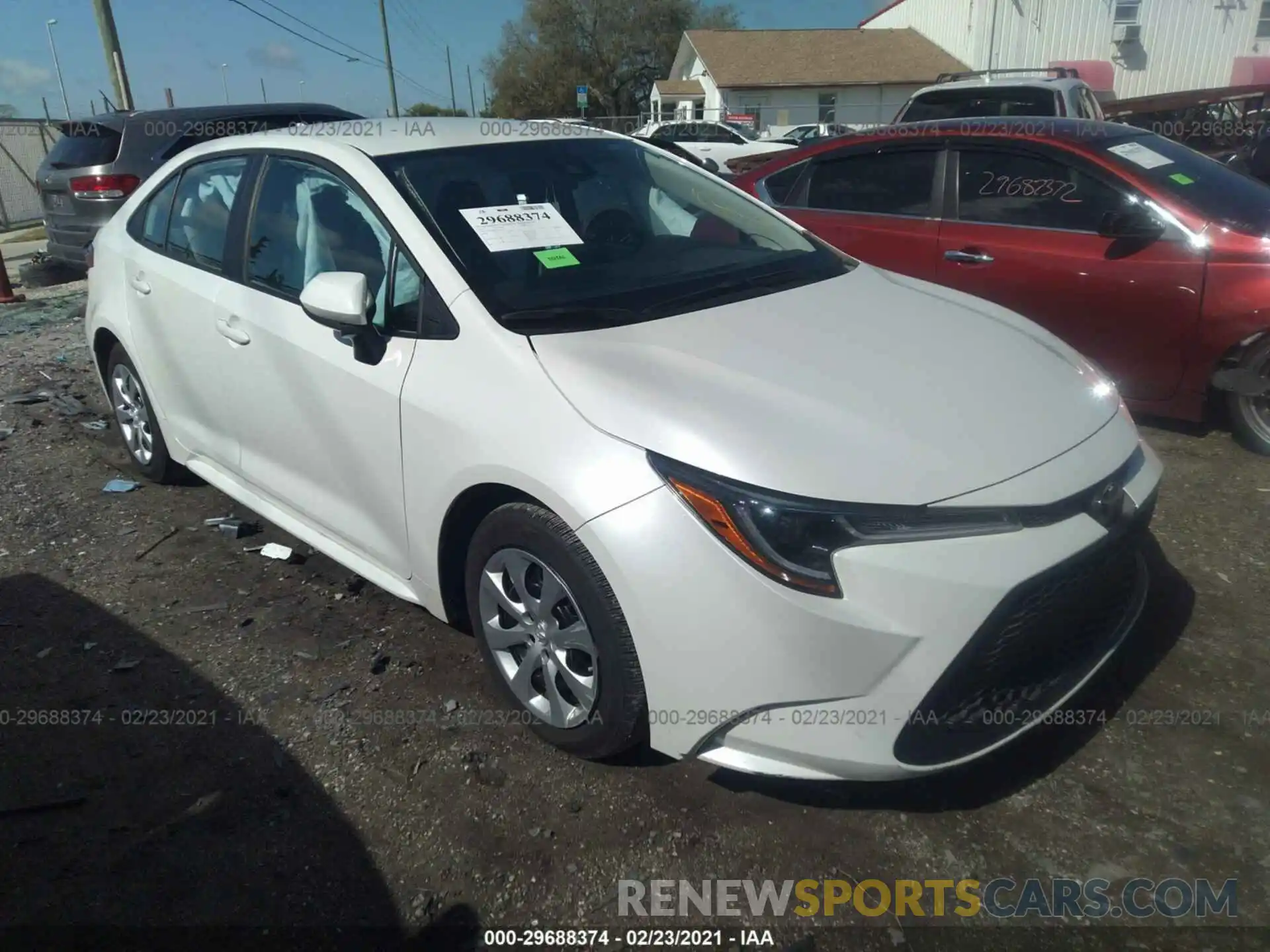 1 Photograph of a damaged car 5YFEPRAE3LP109434 TOYOTA COROLLA 2020