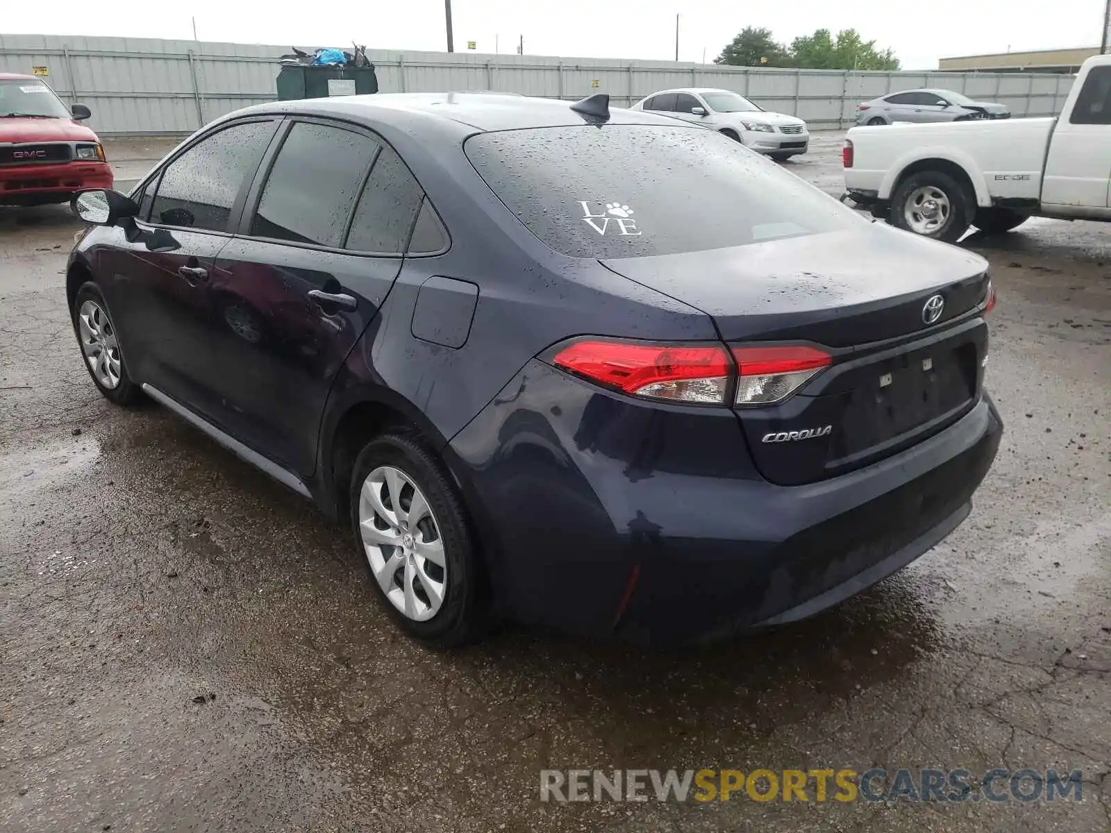 3 Photograph of a damaged car 5YFEPRAE3LP109451 TOYOTA COROLLA 2020