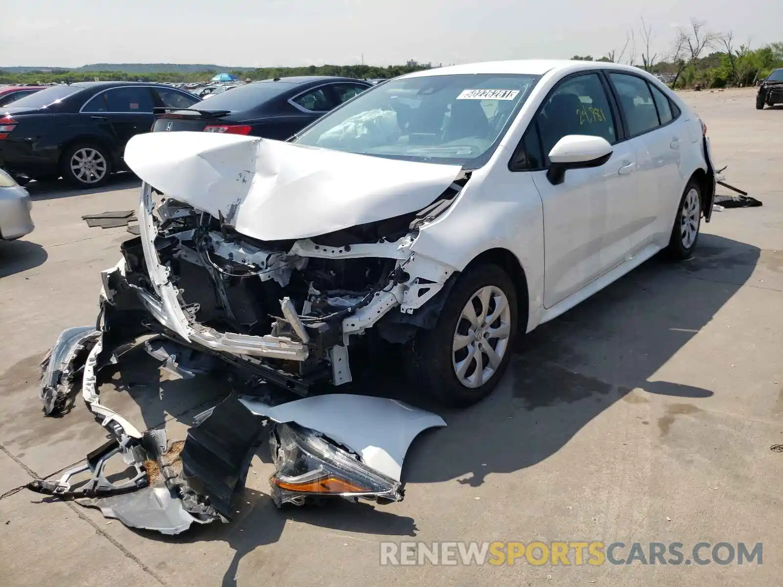 2 Photograph of a damaged car 5YFEPRAE3LP110566 TOYOTA COROLLA 2020