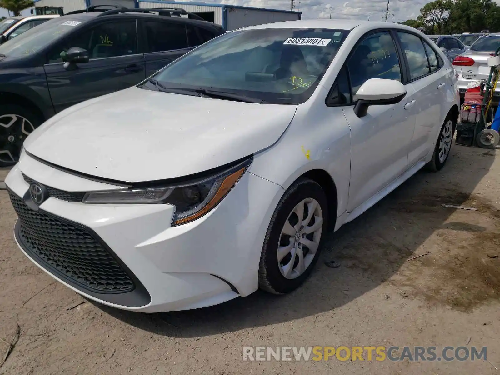 2 Photograph of a damaged car 5YFEPRAE3LP111605 TOYOTA COROLLA 2020