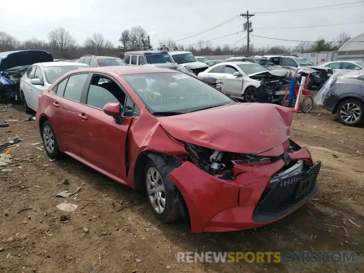 1 Photograph of a damaged car 5YFEPRAE3LP112642 TOYOTA COROLLA 2020