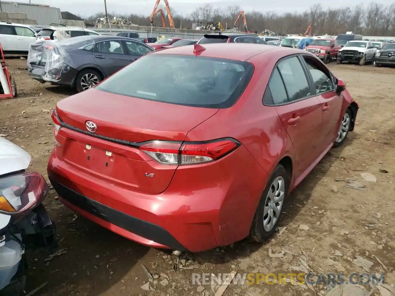 4 Photograph of a damaged car 5YFEPRAE3LP112642 TOYOTA COROLLA 2020