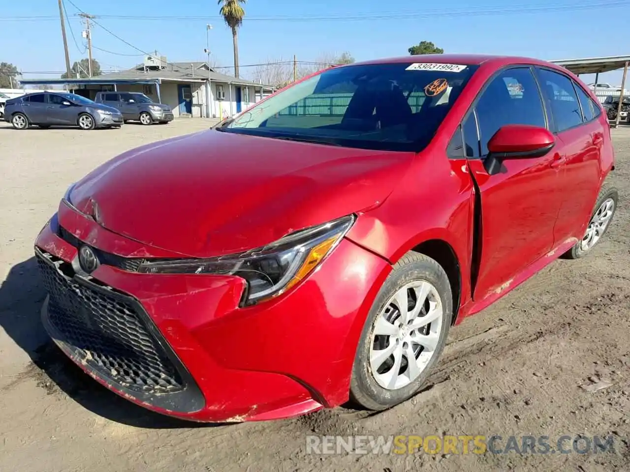 2 Photograph of a damaged car 5YFEPRAE3LP114651 TOYOTA COROLLA 2020