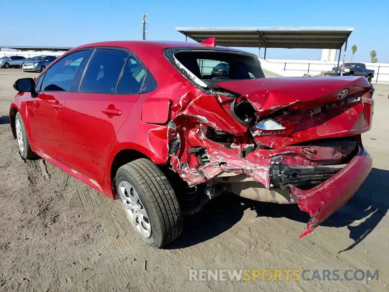 3 Photograph of a damaged car 5YFEPRAE3LP114651 TOYOTA COROLLA 2020