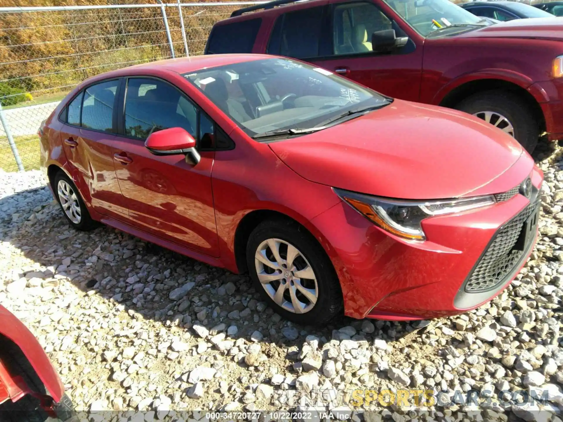 1 Photograph of a damaged car 5YFEPRAE3LP114990 TOYOTA COROLLA 2020