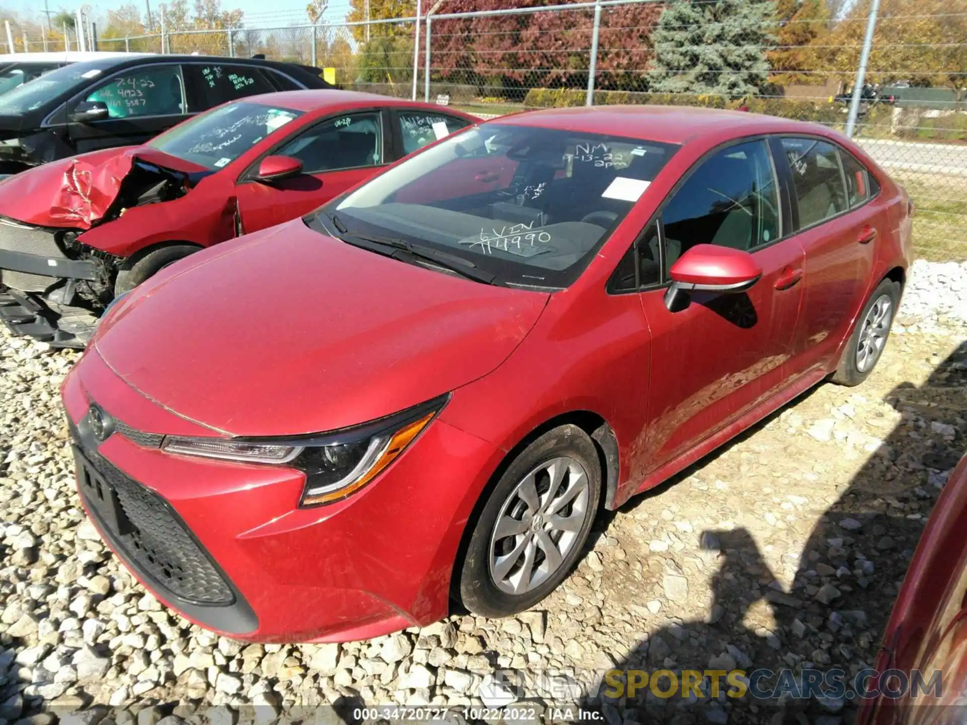 2 Photograph of a damaged car 5YFEPRAE3LP114990 TOYOTA COROLLA 2020