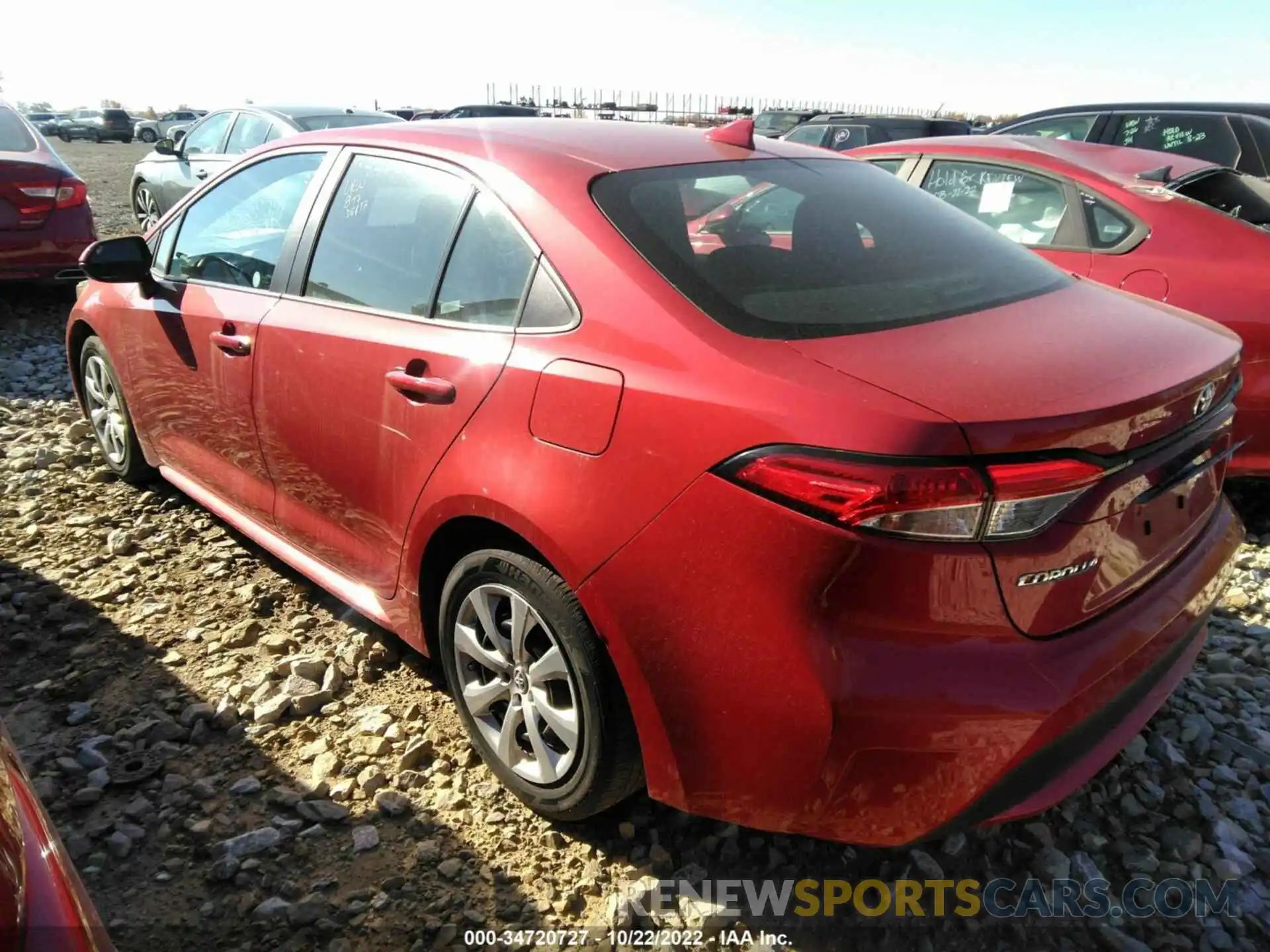 3 Photograph of a damaged car 5YFEPRAE3LP114990 TOYOTA COROLLA 2020