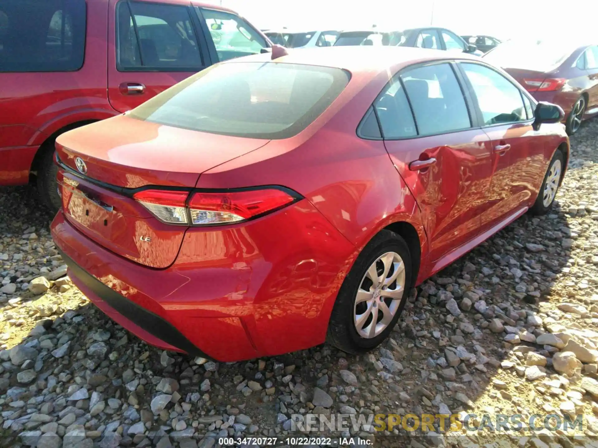 4 Photograph of a damaged car 5YFEPRAE3LP114990 TOYOTA COROLLA 2020