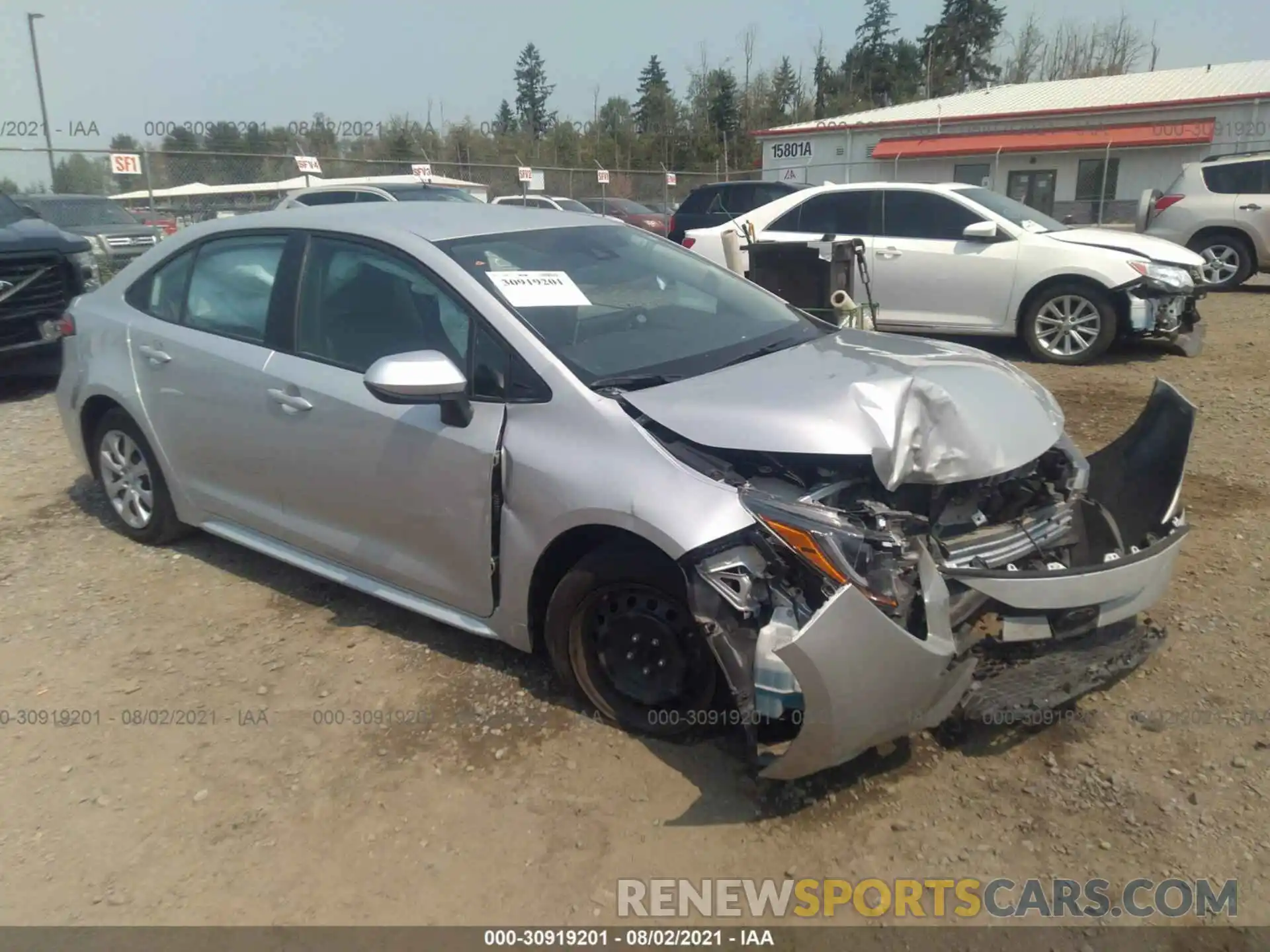 1 Photograph of a damaged car 5YFEPRAE3LP115220 TOYOTA COROLLA 2020