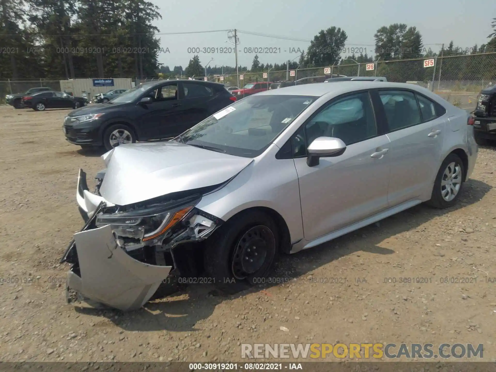 2 Photograph of a damaged car 5YFEPRAE3LP115220 TOYOTA COROLLA 2020