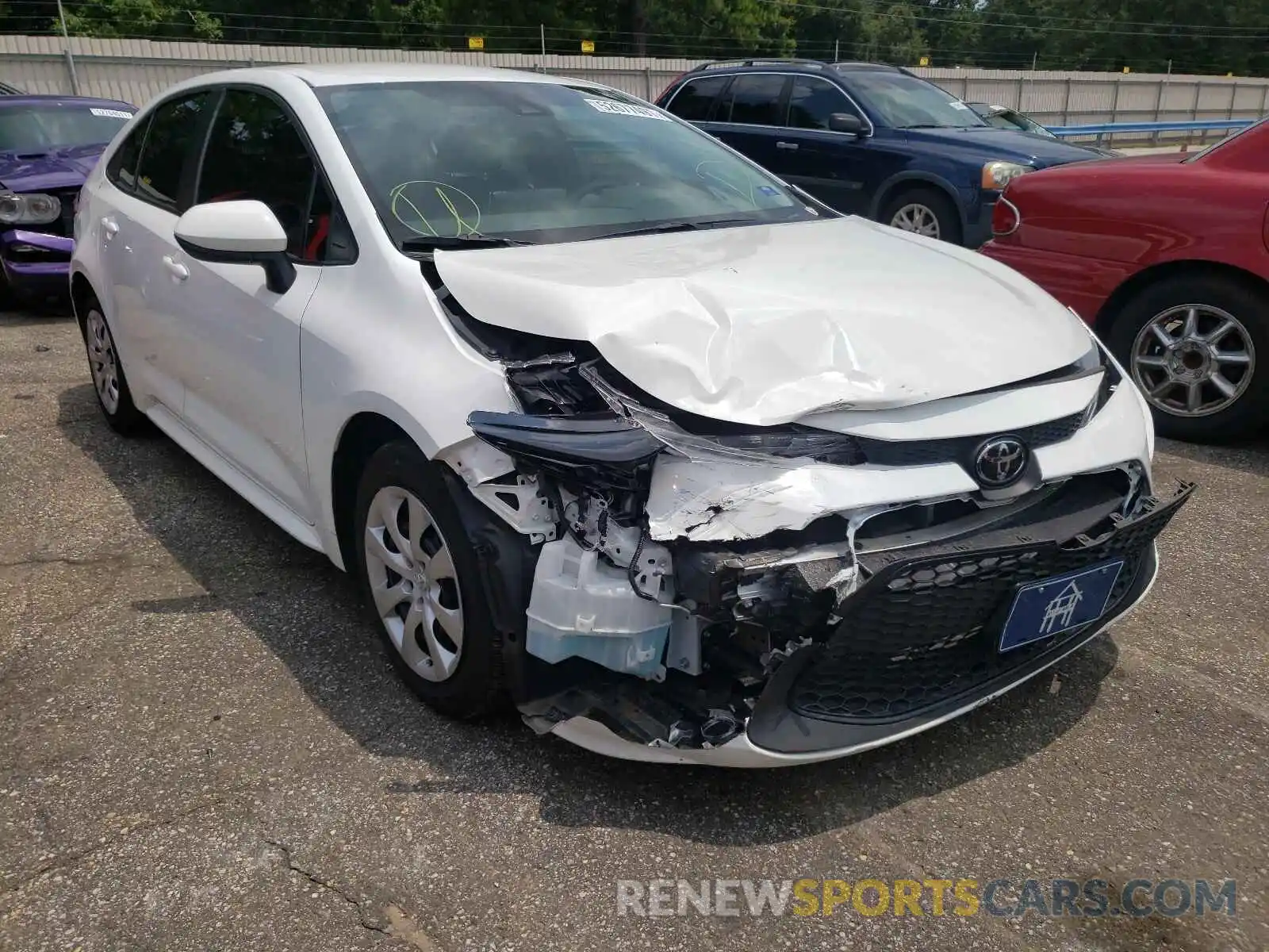 1 Photograph of a damaged car 5YFEPRAE3LP115394 TOYOTA COROLLA 2020