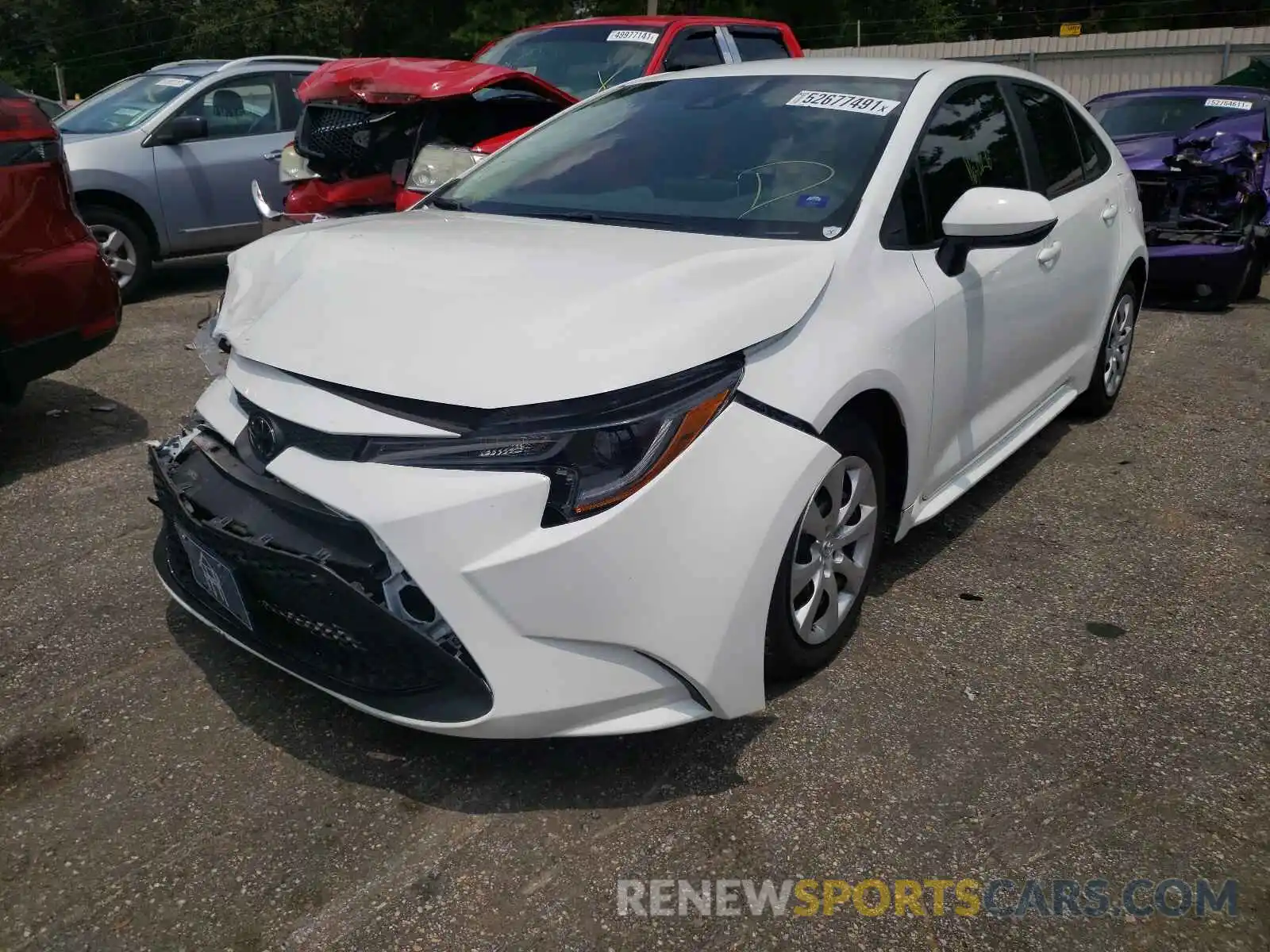 2 Photograph of a damaged car 5YFEPRAE3LP115394 TOYOTA COROLLA 2020