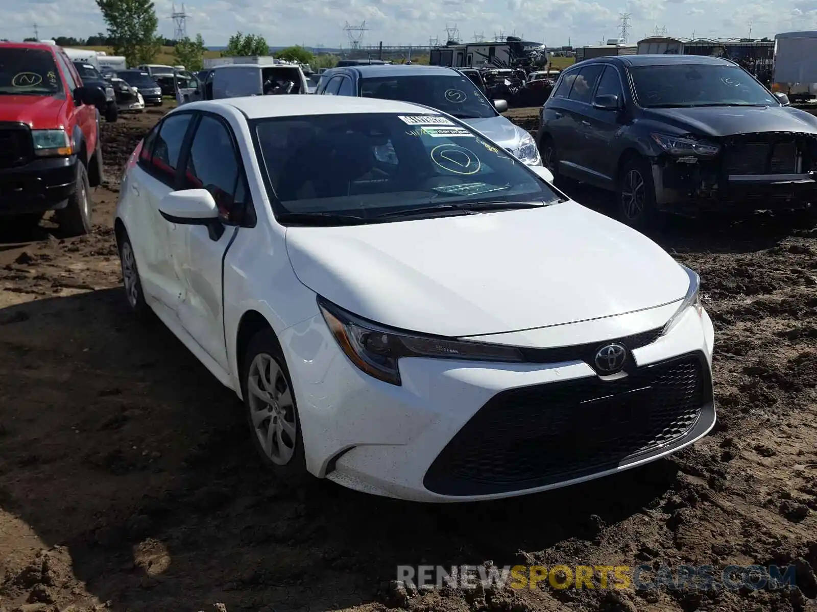 1 Photograph of a damaged car 5YFEPRAE3LP116576 TOYOTA COROLLA 2020