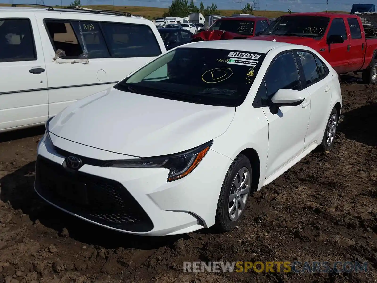 2 Photograph of a damaged car 5YFEPRAE3LP116576 TOYOTA COROLLA 2020