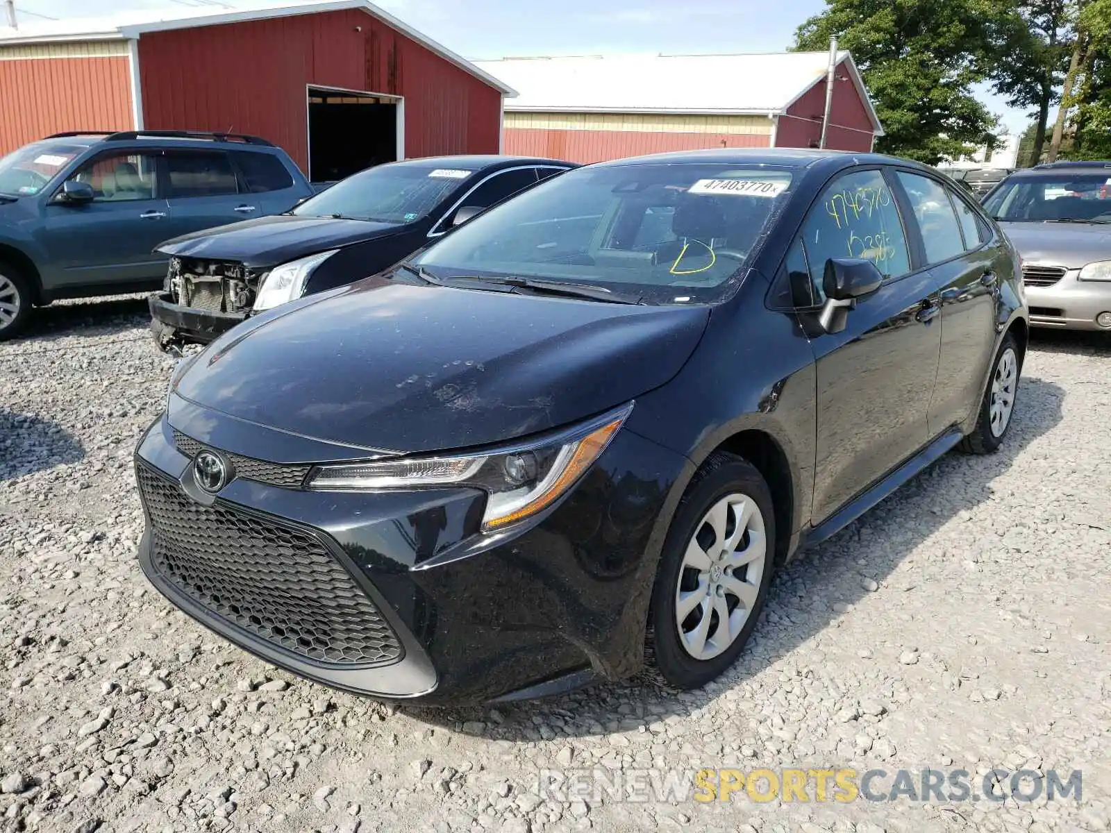 2 Photograph of a damaged car 5YFEPRAE3LP116836 TOYOTA COROLLA 2020