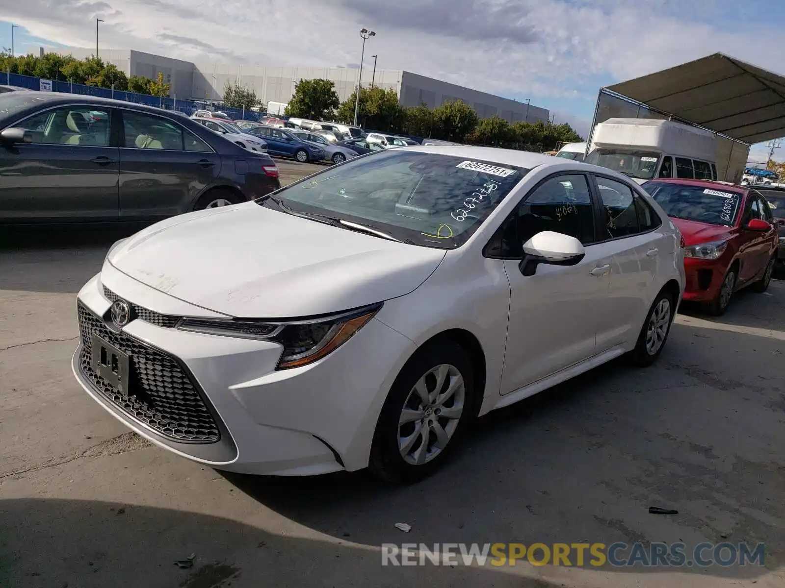 2 Photograph of a damaged car 5YFEPRAE3LP117243 TOYOTA COROLLA 2020