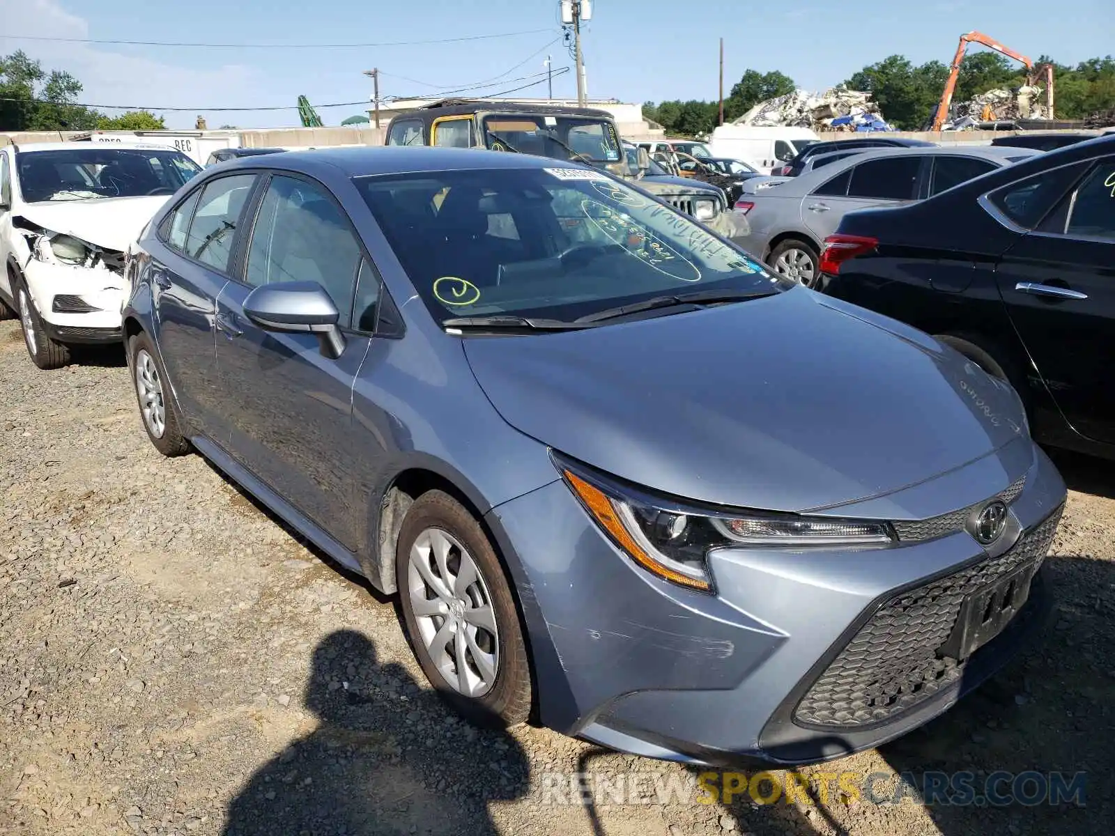 1 Photograph of a damaged car 5YFEPRAE3LP117548 TOYOTA COROLLA 2020