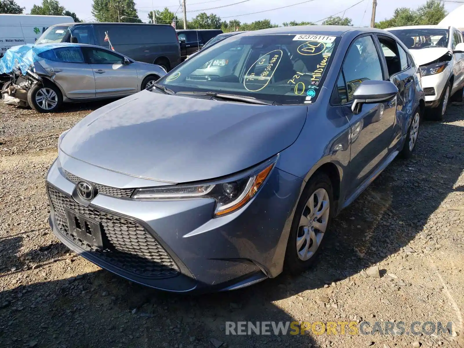 2 Photograph of a damaged car 5YFEPRAE3LP117548 TOYOTA COROLLA 2020