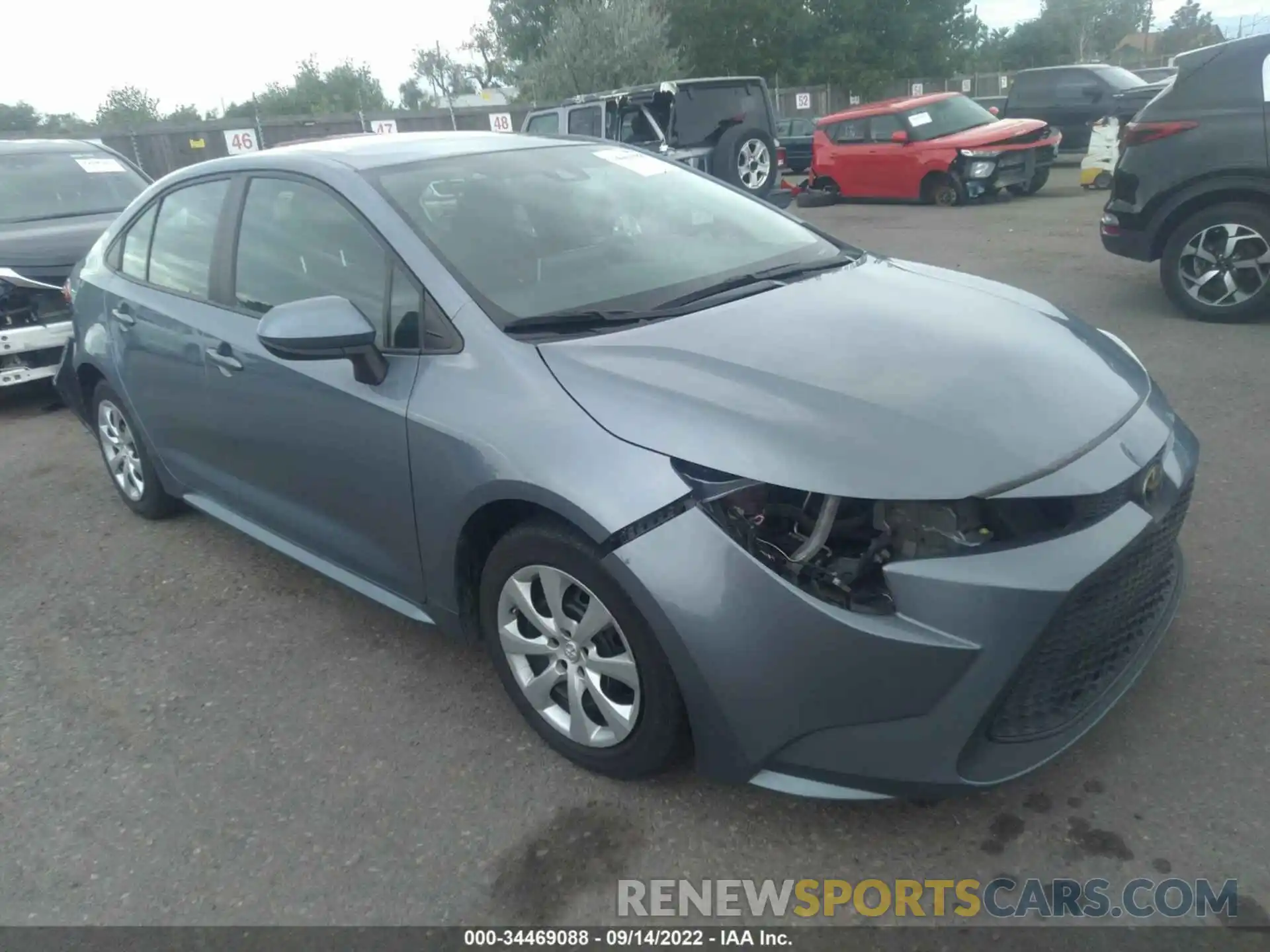 1 Photograph of a damaged car 5YFEPRAE3LP117677 TOYOTA COROLLA 2020