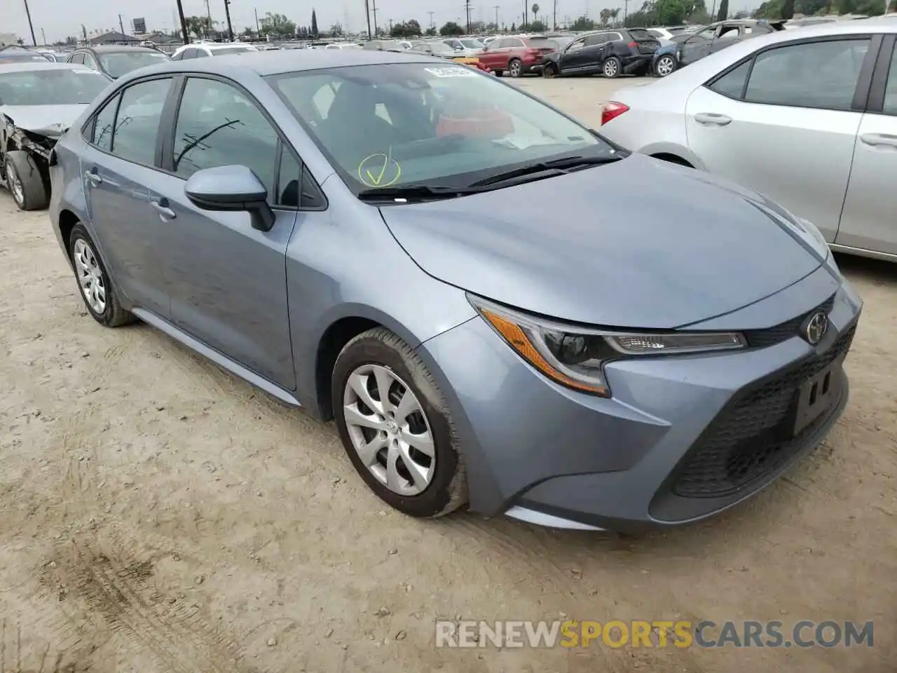 1 Photograph of a damaged car 5YFEPRAE3LP118327 TOYOTA COROLLA 2020