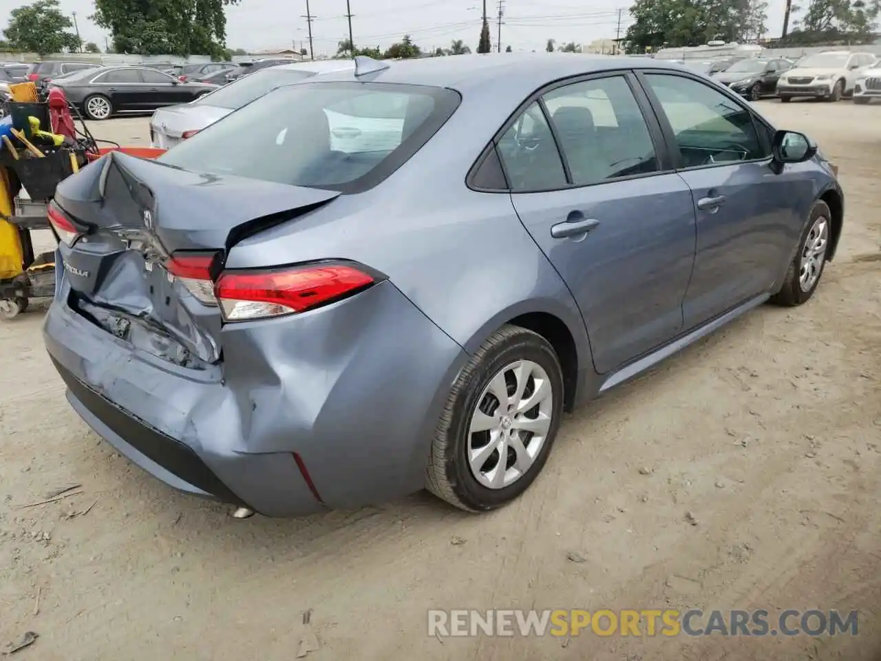 4 Photograph of a damaged car 5YFEPRAE3LP118327 TOYOTA COROLLA 2020