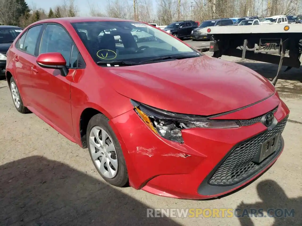 1 Photograph of a damaged car 5YFEPRAE3LP118716 TOYOTA COROLLA 2020