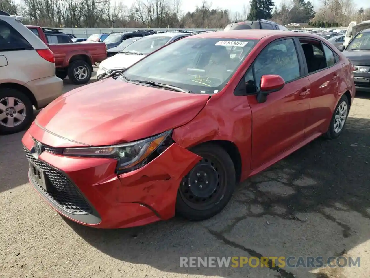 2 Photograph of a damaged car 5YFEPRAE3LP118716 TOYOTA COROLLA 2020