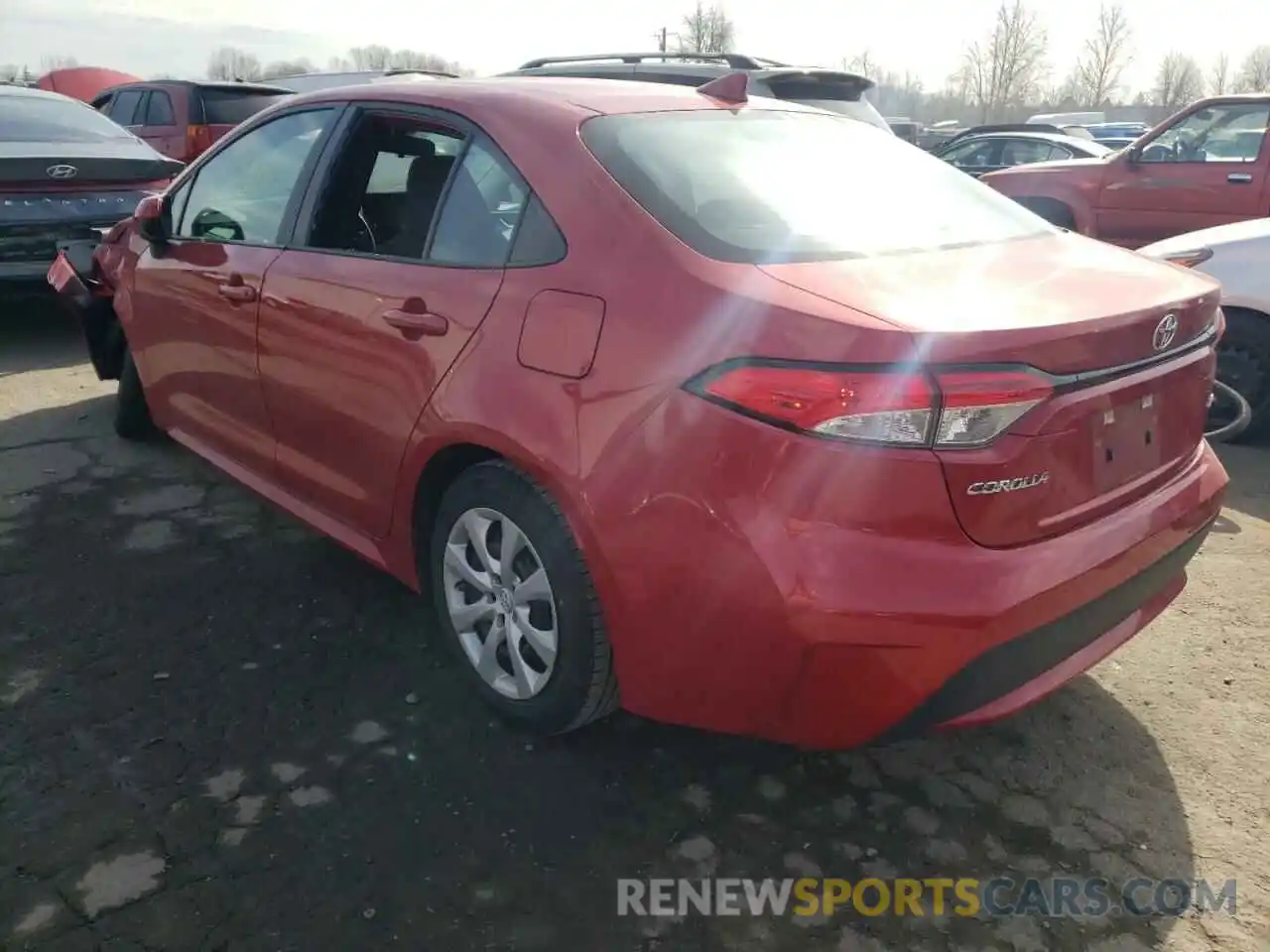 3 Photograph of a damaged car 5YFEPRAE3LP118716 TOYOTA COROLLA 2020