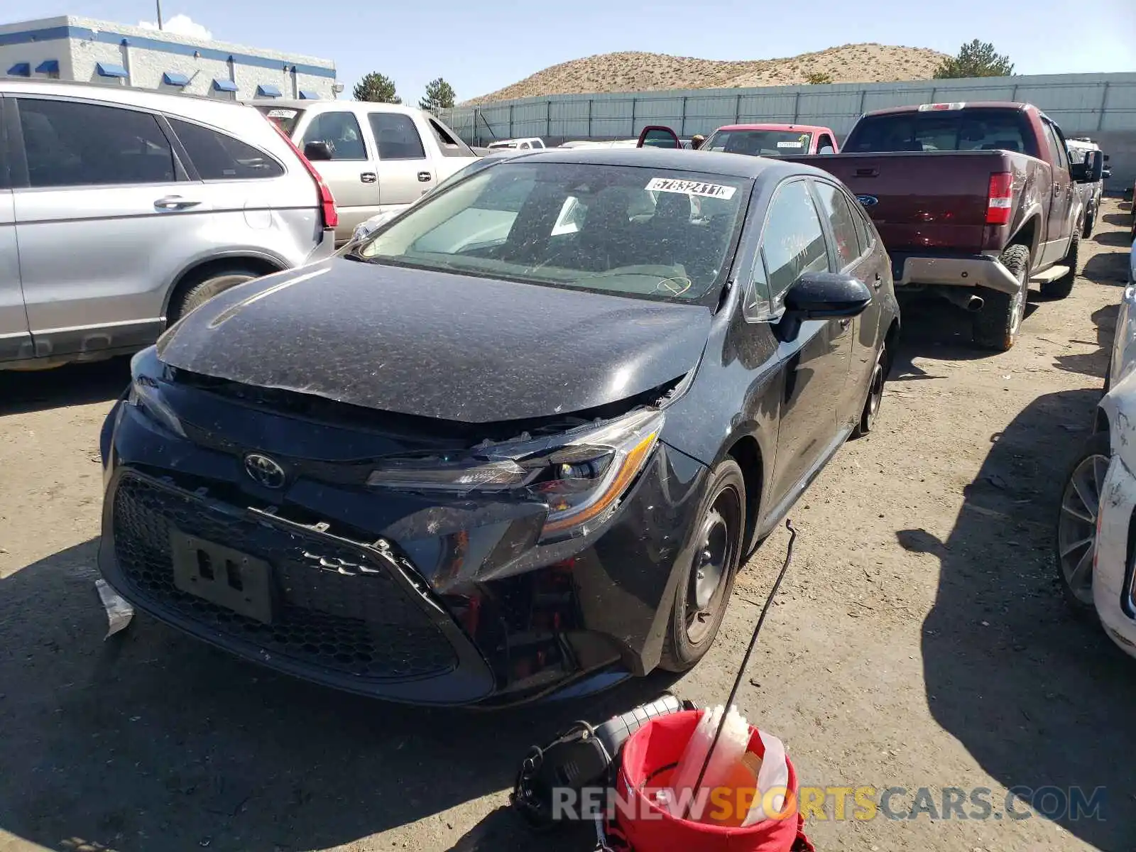 2 Photograph of a damaged car 5YFEPRAE3LP118893 TOYOTA COROLLA 2020