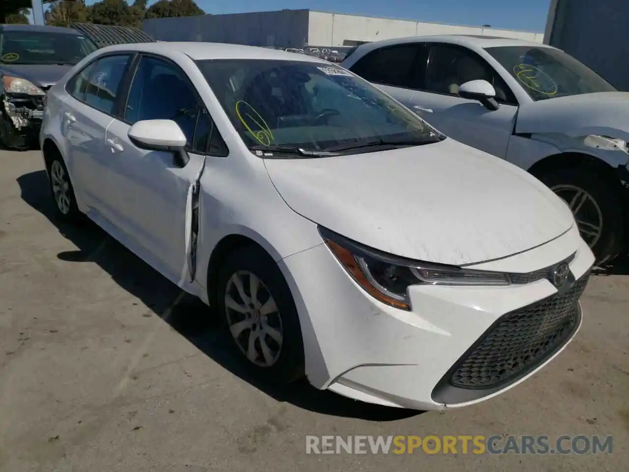 1 Photograph of a damaged car 5YFEPRAE3LP119039 TOYOTA COROLLA 2020