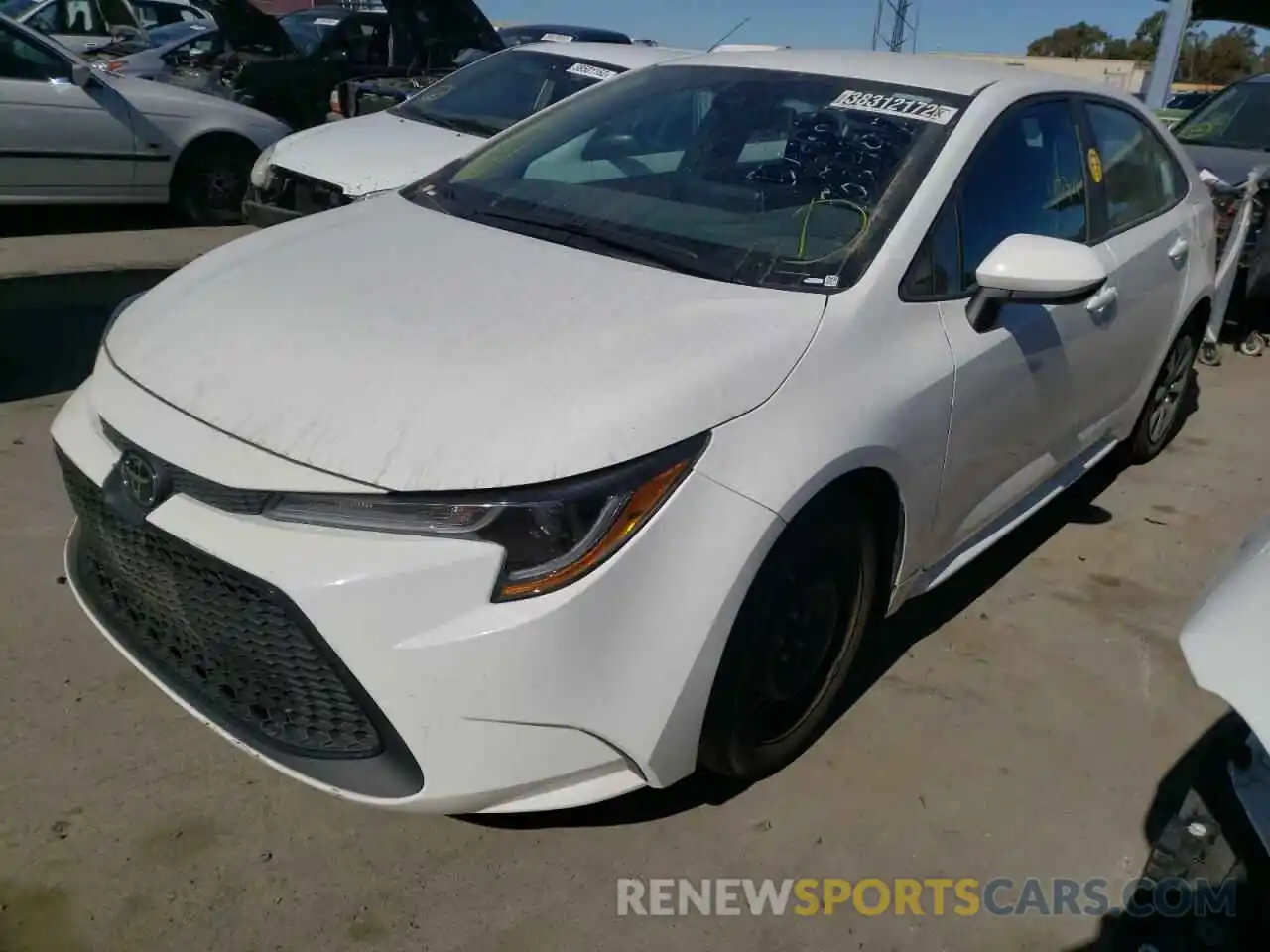 2 Photograph of a damaged car 5YFEPRAE3LP119039 TOYOTA COROLLA 2020