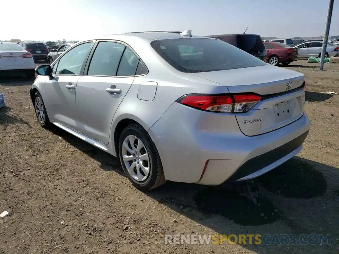 3 Photograph of a damaged car 5YFEPRAE3LP119056 TOYOTA COROLLA 2020